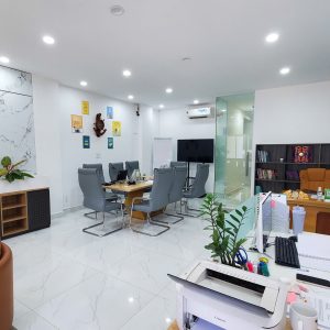 Cho thuê văn phòng tầng trệt căn góc 2 mặt tiền Full nội thất váo làm việc ngay tại KĐT Vạn Phúc